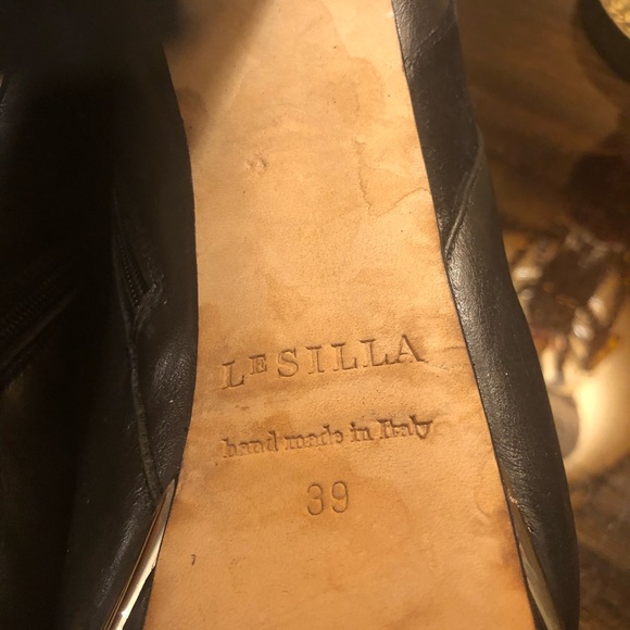 LeSilla Black Bootie Heels - Picture 5 of 6